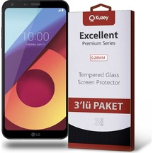 LG Uyumlu Q6 Ekran Koruyucu Cam 3 Adet (532176526)