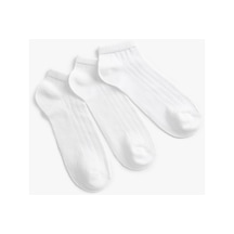 Koton Basic 3'lü Patik Çorap Seti Beyaz 3sam80205aa 3SAM80205AA000