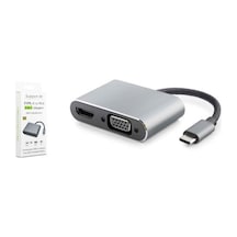 Hadron Hdx7838 Type-c To Hdtv Hdmı 4k 30hz + Vga 2ın1 Gri