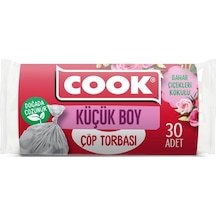 Kokulu Çöp Torbası, Küçük Boy, 40 X 47 Cm, 30 Yaprak, Çiçekleri Kokulu, Şeffaf