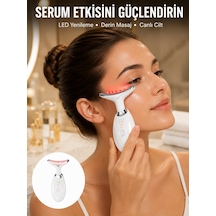 7 Renkli Led Cilt Yenileyici Masaj Ve Bakım Cihazı Yeni Nesil - Lisinya Beyaz