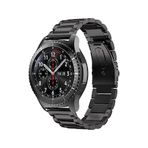 Gear S3 (22mm) KRD-04 Metal Kordon-Siyah