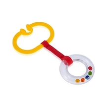 Babyjem Çıngıraklı Puset Halkası Sarı Oval Açık Gri