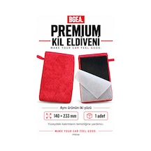 Bgea Premium Kil Eldiveni 140x233 Mm Mikrofiber Ve Kil Yüzeyli Araç Bakım Eldiveni