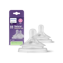 Doğal Tepkili Biberon Emziği, 2 Li Paket, 3 Ay+, 4 Numara, Akıtmaz Emzik, Kolik Ve Gaz Önleyici, Bpa İçermez, Scy964/02