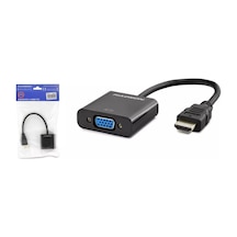 Hadron Hdx2020 Hdmı To Vga Dişi Çevirici Adaptör - 1080p Full Hd Siyah