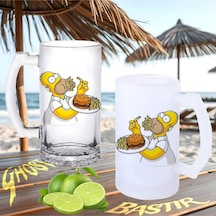 Baba Simpson Buzlu Ya Da Buzsuz Bira Bardağı 012