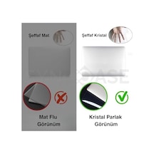 Matebook 14 Kılıf Uyumlu Kristal Parlak Sert Hard Case İnce Hafif Darbe Çizilme Koruma 2021-2023 Şeffaf