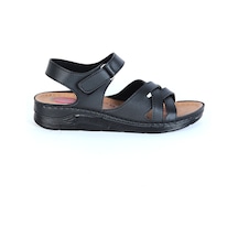 Moda Ayakkabı 23-110 Serra Siyah Bayan Sandalet