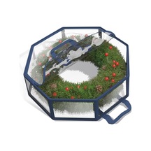 Harbor Çelenk Saklama Kabı - Şeffaf Çelenk Saklama Çantası Çift Fermuar Ve Kulplar - 76 Cm Premium Çelenk Saklam Çok Renkli
