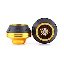 Ön Teker Koruma Takozu Takım Gold New- Motosiklet Universal Nikel