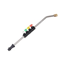 Youmex K Serisi Basınçlı Yıkama Makineleri İçin 5 Nozullu Eğimli Uzatma Çubuğu - 1.96ft Çok Renkli