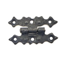 Antika Tarz Dekoratif Pirinç Yıldız Menteşe - 63x36 Mm, Oksit Çok Renkli