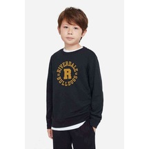 Tshirthane Riverdale Riverdale Bulldogs Yazi Baskılı Unisex Çocuk Siyah Swe Siyah