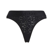 Kadın Calvin Klein Logolu Elastik Bantlı Orta Yüksek Belli Yarı Transparan Streç Dantelli Siyah Külot 000qf7287e Ub1