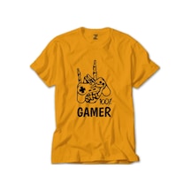 Gamer %100 Sarı Tişört-Sarı