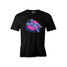 Sea Ring - Astronot Siyah Erkek Tshirt