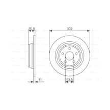 Ford Mondeo 1.5 2014-2018 Bosch Arka Disk 2 Adet
