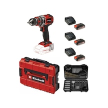 Einhell TP-CD 18/50 Li-I BL Solo Akülü Vidalama + 3 x 2.5 AH Akü Ve 103 Parça Uç Seti Çanta Dahil