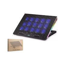 Hadron Dcxaa2 5 Fanlı Rgb Lcd Ekranlı Notebook Soğutucu 13-17.3" Siyah