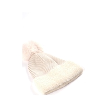 Ponponlu Kırçıllı Bere W26spb005 Uw26spb00534 Bej