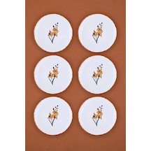 Tabak Evi Porselen Azelya Pasta Tabağı 19,50cm Aly6 6 Kişilik 6 Parça Çok Renkli