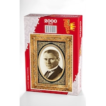 Atatürk Portre Ahşap Puzzle 2000 Parça