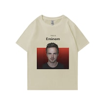 Flood Of Style Bu Eminem T Shirt Jesse Pinkman Komik Meme Tshirt Klasik Vintage Kırma Kötü T-shirt Erkek Kad Bej