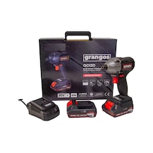 Grangos GCI20-T2 20V 2 Ah Çift Akülü Torklu Kömürsüz Darbeli Vidalama 1/4 F Hex 240 Nm