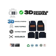 Toyota Rav 4 2023 Uyumlu 3 Cm Havuzlu 3d Universal Oto Paspas Siyah-ahşap