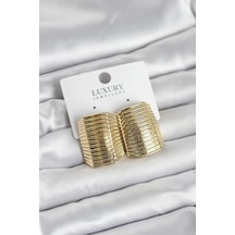 Gold Renk Pirinç Vintage Esintili Statement Küpe Diğer
