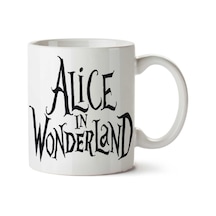Alice İn Wonderland İki Tarafı Baskılı Kupa Bardak Çok Renkli