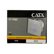 Cata Ct-5183 1,5w 6400k Beyaz Işık Sensörlü Koridor Aydınlatması