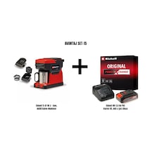Einhell SET-15 TE-CF 18 Li Akülü Kahve Makinesi + Einhell 18 V 2.5 Ah PXC Starter Kit Akü & Şarj Cihazı