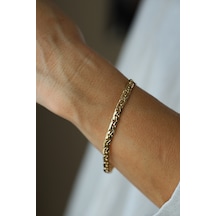 Yenigün Kuyumculuk 14 Ayar Altın Alman Kral Zincir Bileklik Blk58146 Sarı Altın