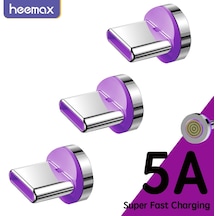 Yeni 5a Manyetik İpuçları C Tipi Süper Hızlı Şarj Xiaomi Samsung Uyumlu Oppo Hızlı Şarj Usb Kablosu Adaptörü Mıknatıs Fişi İphone Uyumlu İçin