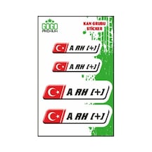 Kan Grubu Iı A Rh + Beyaz Dörtlü Damla Etiket Standart 62075664