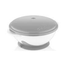 Babyjem 565 Vakumlu Gri Mama Tabağı Gri