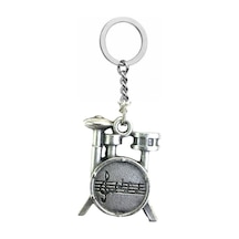 Drummer S Beat Unisex Notalı Bateri Figürlü Anahtarlık