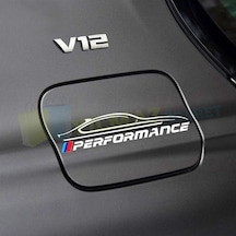 Bmw M Logo Performance Depo Kapağı Oto Sticker Yapıştırma Etiket