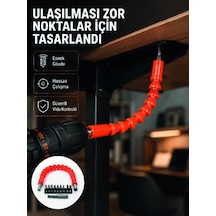 Dmax Esnek Şaftlı Matkap Bits Uç Seti 12 Parça Vida Montaj Ve Tamir Seti 41528511