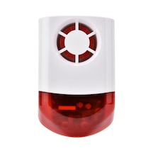 Geeroyoo Ev Alarm Sistemiyle Uyumlu Kablosuz 120db Sesli Işıkli Alarm, Dahili Pil Ve 433mhz Rf, Ev/ofis/gömlek Depoları İçin