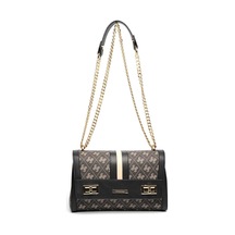 Silver Polo Sp1139 Kadın Çapraz Çanta Monogram Füme-siyah