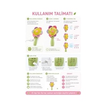 Mini El Fanı Usb Şarjlı Type-c Bağlantılı 3 Kademeli Taşınabilir Elektrikli Fan Masaüstü Ve El Tipi Kullanım Renk Serinletici Fan Yeşil Sarı Pembe Çiçek .