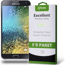 Samsung Uyumlu Galaxy E7 Ekran Koruyucu Cam 5 Adet Ekonomik Paket (554292925) 20 Tl Fark Ile Apple  iPhone Hızlı Şarj Kablosu
