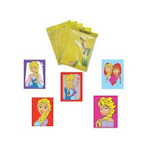 Disney Frozen&cars, 10 Adet Büyük Boy A4, Kız-erkek Çocuk Kum Boyama Kartı Seti-red Castle Kb-d-103