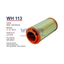 WUNDER WH113 HAVA FİLTRESİ - VOLKSWAGEN LUPO 1.7 SDI-SEAT iBiZA I