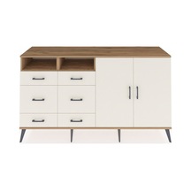 Kronos Konsol 4 Raflı 6 Çekmeceli 2 Kapaklı 176x59x99 Çam-aytaşı Aytası - Atlas Çam