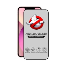 Apple Uyumlu   iPhone 13 Mini ile Tam Kaplayan Gizli Hayalet Temperli Ekran Koruyucu Cam