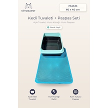 Açık Kedi Tuvaleti Paspas Kürek-yeşil